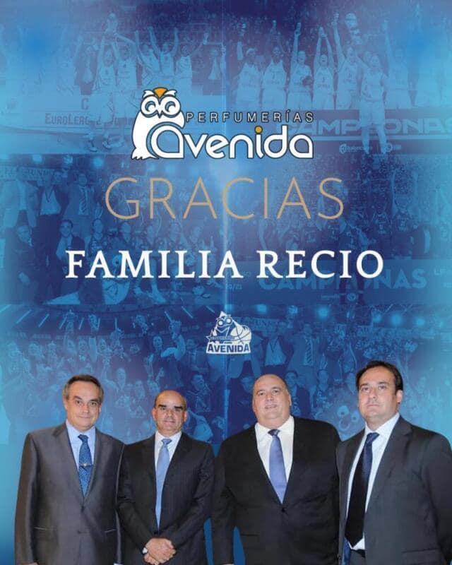 Grupo Recio deja de patrocinar a Perfumerías Avenida después de 25 años Familia Recio Perfumerias Avenida scaled
