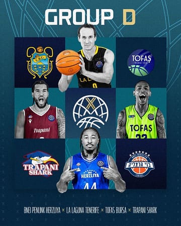 Trapani Shark primer rival de la BCL para Tenerife Grupo D BCL