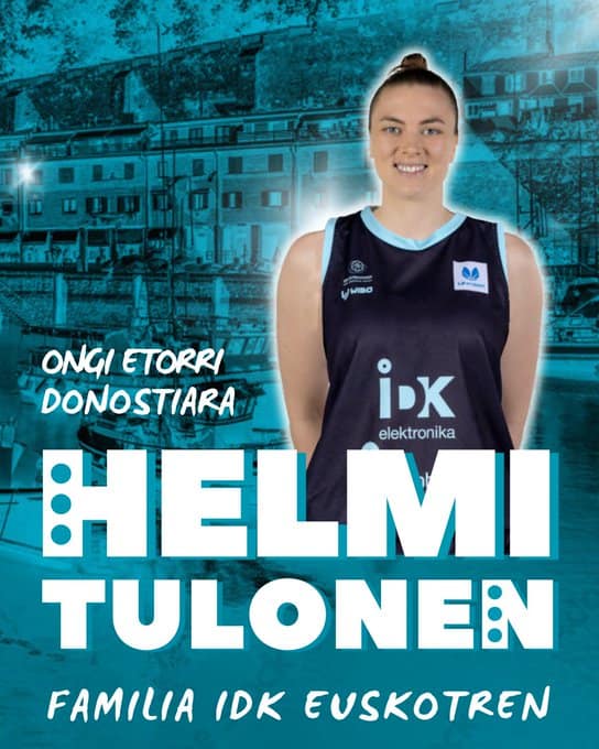 Helmi Tulonen reemplaza a Veronika Remenarova en IDK Euskotren Helmi Tulonen
