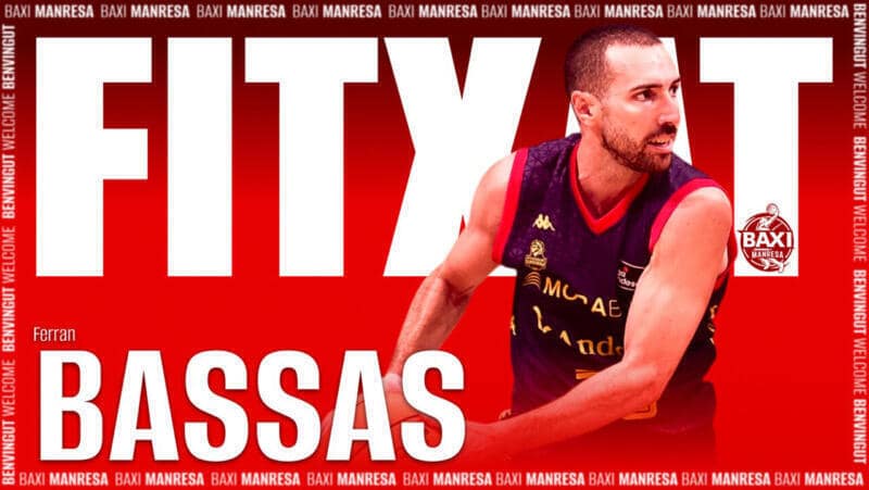 Ferran Bassas se une al BAXI Manresa como refuerzo experimentado Ferran Bassas