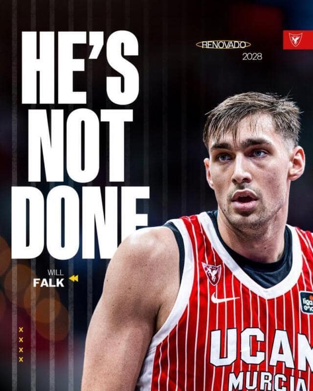 UCAM Murcia renueva a Falk hasta 2028 Will Falk scaled