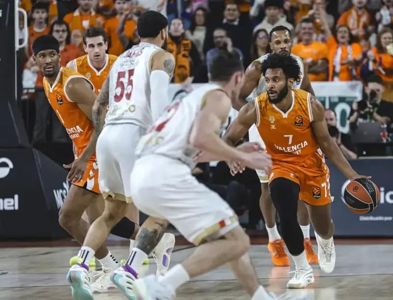 La afición taronja sufre la primera derrota en el Roig Arena ante AS Monaco Braxton Key 1