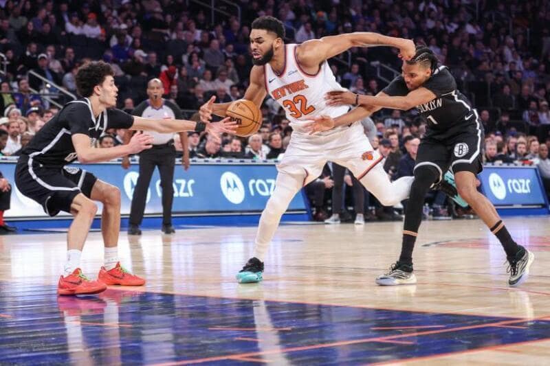 Los Knicks logran una victoria ante Brooklyn tras mala racha Nets Knicks
