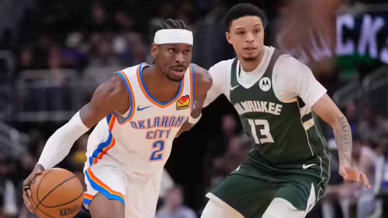 Gilgeous-Alexander anota 40 puntos y Thunder vence a Bucks 122-102 Shai