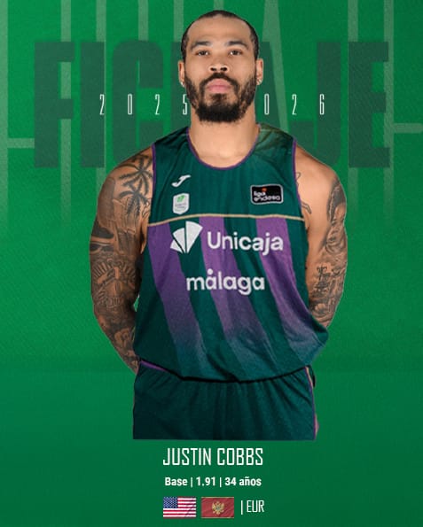 Unicaja ficha a Justin Cobbs para reemplazar a Alberto Díaz Justin Cobbs