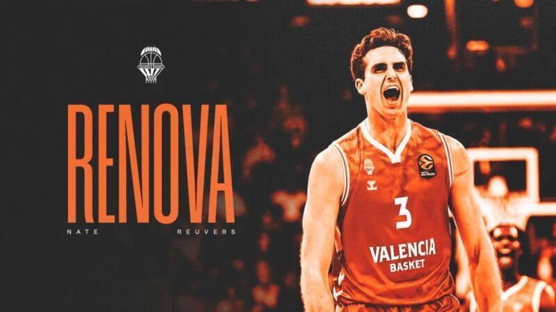 Valencia Basket renueva a Nate Reuvers hasta 2028 Nate Reuvers 2028