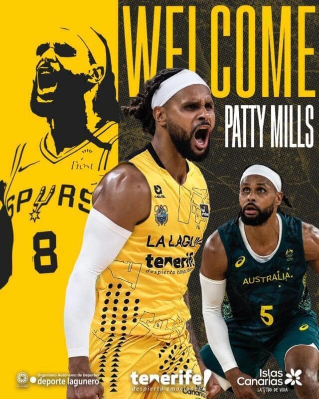 La Laguna Tenerife contrata a Patty Mills Patty Mills scaled